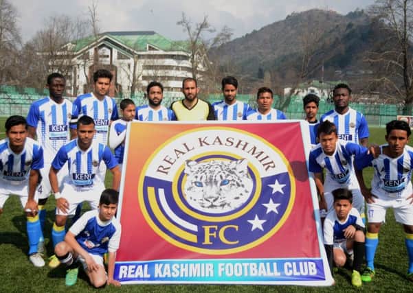 Real Kashmir FC will play a pre-season friendly at Stenhousemuir (pic by Irfan Malik)