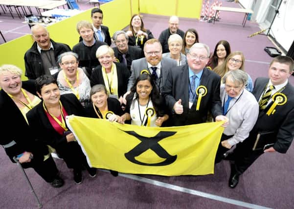 MP Mafrtyn Day and his election team at the count. Picture: Lisa Ferguson