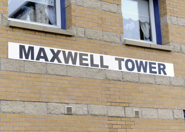 Maxwell Tower is one of 13 high rise blocks in Falkirk