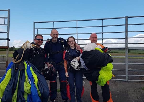 Alyssa and everyone completed the skydive safely