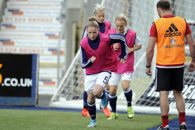 Ross recently featured at The Falkirk Stadium against Romania. Picture Michael Gillen.