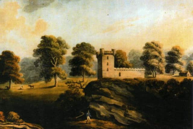 Elphinstone Tower pictured circa 1800