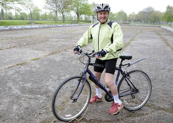 Jim Bennie has organised a sponsored cycle to help fund a regeneration project for Zetland Park. Picture: Michael Gillen