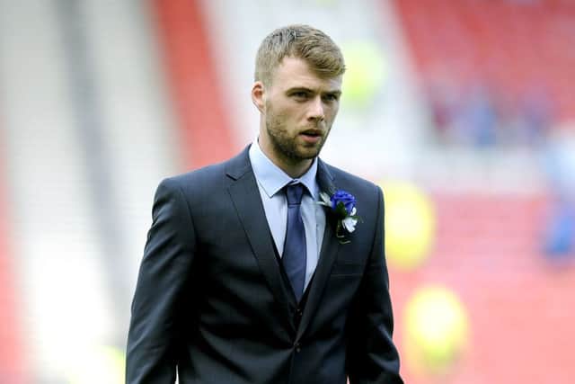 Rory Loy's Falkirk career ended in a sour note with injury and Cup final efeat - but he's back to put a happier note on things at Westfield. Pic Michael Gillen.