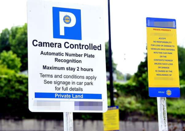 Citizens Advice Scotland want changes in legislation in regards to parking charges on private land. Picture: Michael Gillen