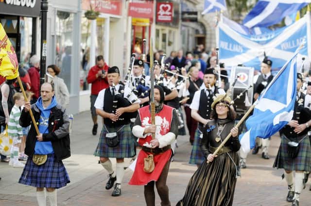 A previous parade to mark the First Battle of Falkirk