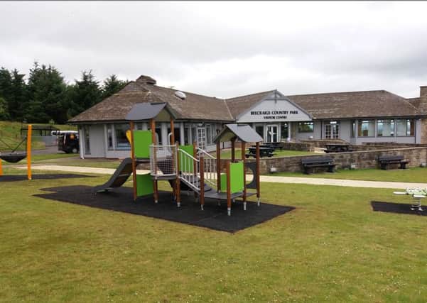 The new play station for young children at Beecraigs Country Park