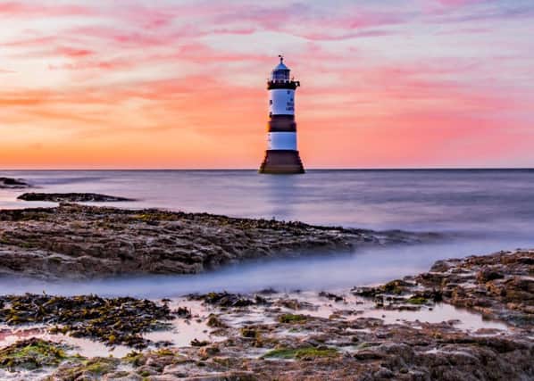 Golden skies and misty seas in Wales. Pic: Kingsley Summers.