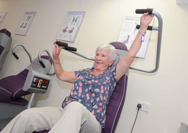 Working out at Grangemouth's Feelgood Centre