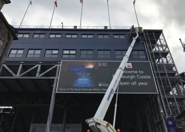 Falkirk firm Sign Express has created signs for this year's Edinburgh Military Tattoo