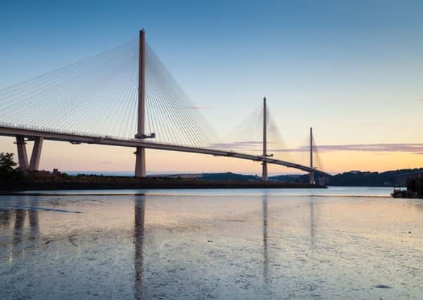 All pictures reproduced courtesy of Transport Scotland. The Queensferry Crossing is to open to traffic this week A view of the new bridge from the Port Edgar Marina.