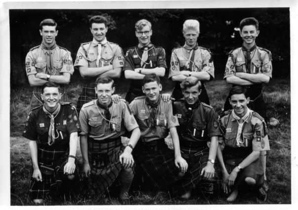 Local Scouts attending the 1955 jamborette