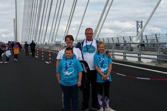 Claire Campbell and John Scott and Charlie Ainslie from Camelon