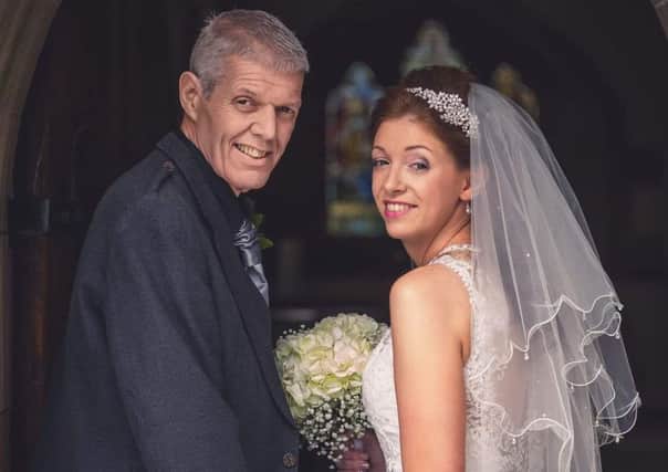 Emotional day...for Graham Fraser who was able to walk his daughter Stacie down the aisle the day after he left hospital, having had his third liver transplant.