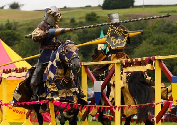 Jousting displays will be on at the Kelpies this weekend