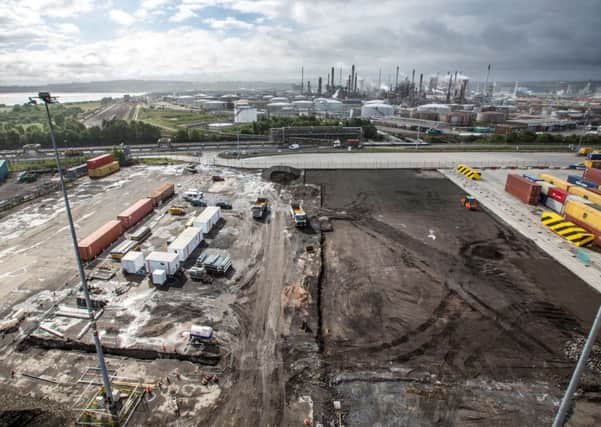 Expansion work at the Port of Grangemouth