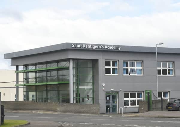 The alleged incident happened in the dining hall of St Kentigern's Academy