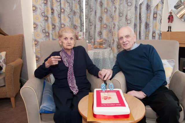 George and Margaret Simpson celebrate 60 years together at Linlithgow Care Home