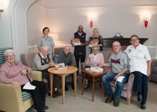 The Candied team serves up some sweet treats to staff and patients at Strathcarron Hospice