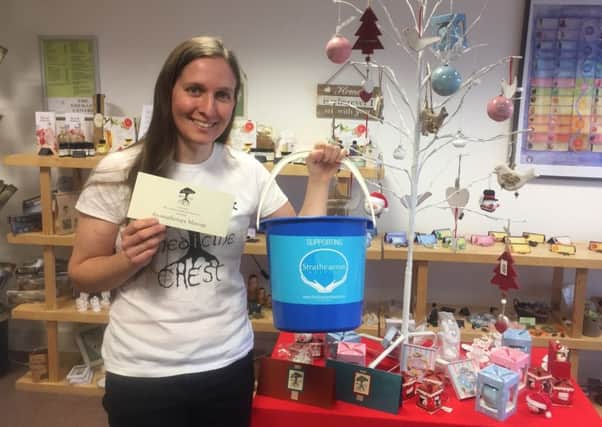 Herbal Medicine Chest Falkirk is donating Â£5 from every massage voucher sold until December 31, 2017 to Strathcarron Hospice.  Pictured is Roslyn McCulloch