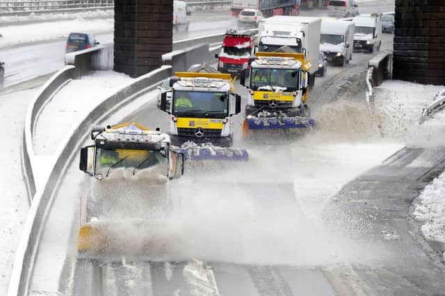 Heavy snow showers are expected to hit central Scotland in the coming days. Pic: Michael Gillen.