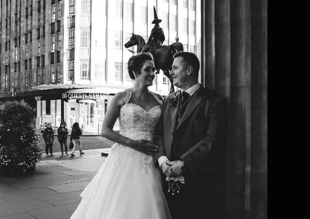 The happy couple.  Pic: Cademuir Photography.