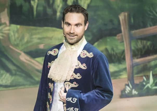 Liam Webster
Originally from Stenhousemuir
Performing as Prince Charming in MC Productions' Cinderella at the Ayr Gaeity Theatre, December 2017.  Pic supplied by production company for Falkirk Herald story.