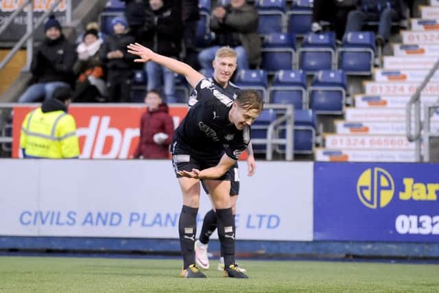 Peter Grant scofed the Bairns first goal for 56 days. Picture by Michael Gillen