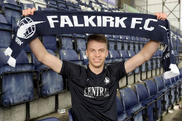 Andy Nelson signed for Falkirk and made his debut at Dunfermline. Picture Michael Gillen.