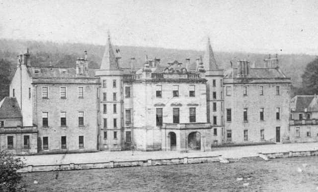 Callendar House at the time of Queen Victoria's visit to Falkirk.