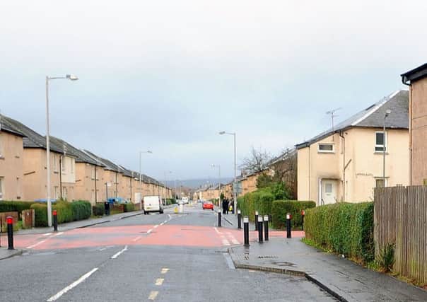 The incident happened on Carmuirs Ave in Camelon. Stock pic: Michael Gillen