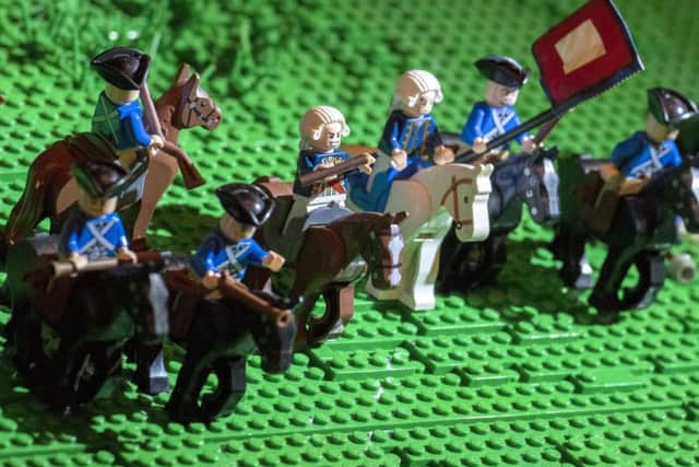 Bonnie Prince Lego and his supporters watch in dismay as their army - and the Stuart cause - is destroyed