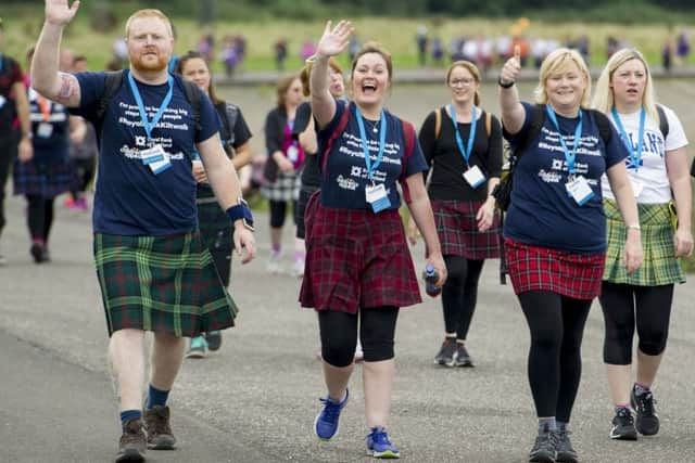 Don your tartan...and take a walk in one of four Kilt Walks being staged in Glasgow, Aberdeen, Dundee and Edinburgh on April 29, June 3, August 19 and September 16 respectively. (Pic: Ian Rutherford)