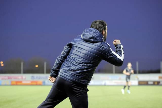 Dumbarton is Paul Hartley's target in seventh place, and he'll take things from there. Picture Michael Gillen.