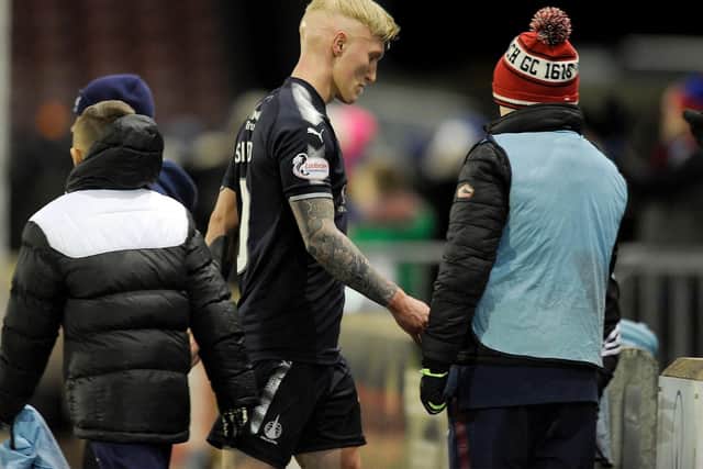 Craig Sibbald troops off after a miserable night in Inverness. Picture Michael Gillen.