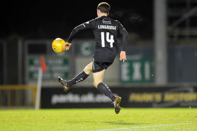 Louis Longridge scored the goal of the game, but it was in vain. Picture Michael Gillen.
