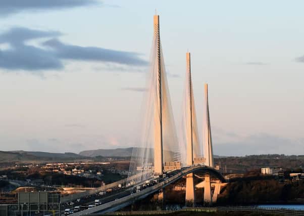 The collision happened south of the Queensferry Crossing on the M90 at junction 1A.