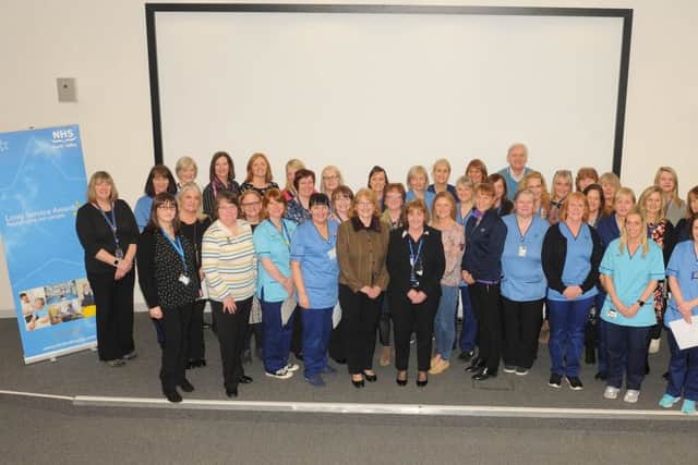 NHS Forth Valley staff with 30 years service