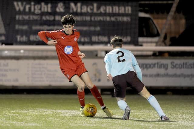 Connor McBride has played for the Bairns development side this season. Picture Michael Gillen.