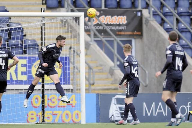 Lewis Kidd kept Livingston out early on. Picture Michael Gillen.