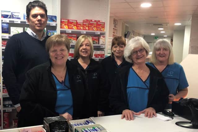The team at Falkirk's Callendar Pharmacy.