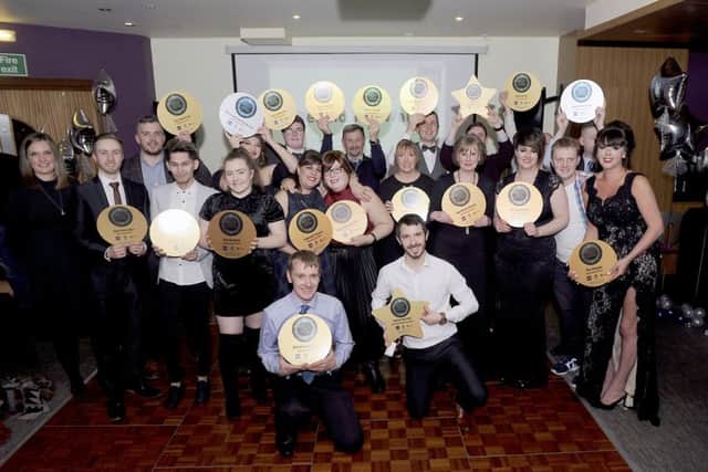 The winners of the Falkirk Best Bar None Awards 2017.  Picture: Michael Gillen.