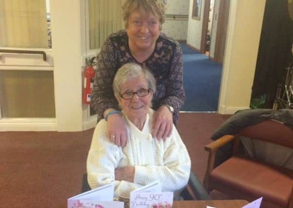 Lyn reunited with mum Annie on her 90th birthday.
