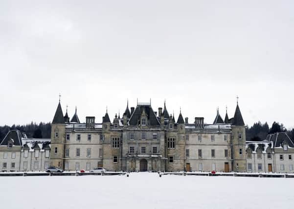 Callendar House in the snow.  Picture by Michael Gillen.