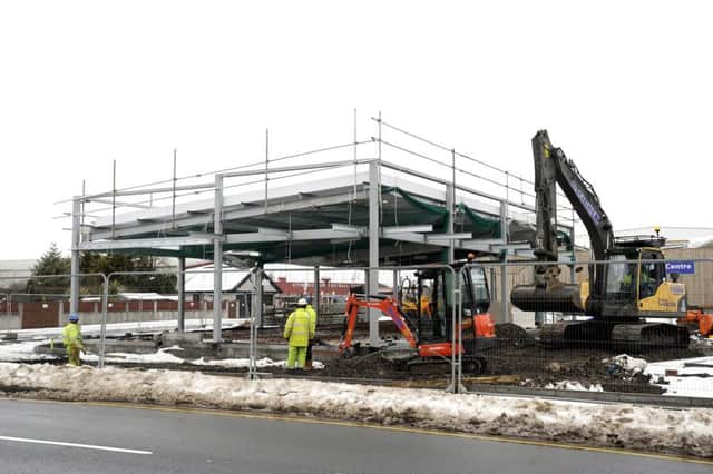 Tim Hortons Coffee Shop site in Tryst Road, Stenhousemuir. Pic: Michael Gillen.
