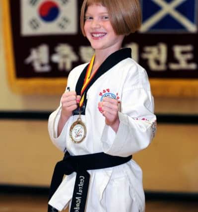 Jordyn Smith has grown up competing in Tae Kwon Do and Central Academy. Picture Michael Gillen.