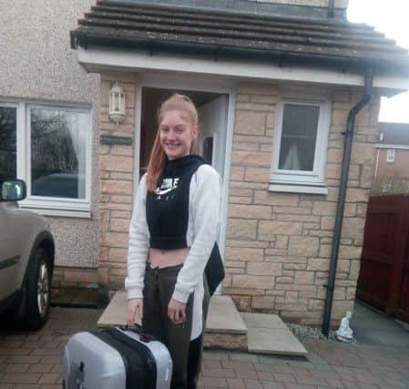 Jordyn has moved south. Picture - The Falkirk Herald.
