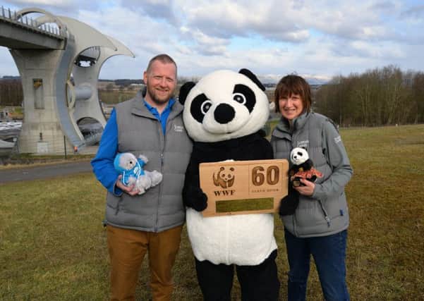 Scottish Canals received its WWF Earth Hour award at The Falkirk Wheel