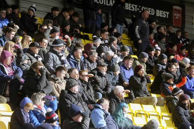 Falkirk fans endured the game, rather than enjoyed it. Picture Michael Gillen.