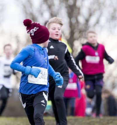 Falkirk primary school Cross Country championships final heat  3 march 2018  Picture Alan Rennie.